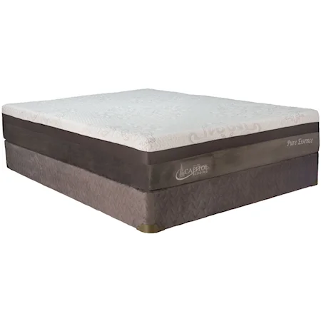 Twin 11" Firm Gel Memory Foam Mattress and Semi Flex 61 Foundation